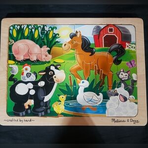 🧩Melissa & Doug Colorful Farm Friends Puzzle - 2 For $18🧩